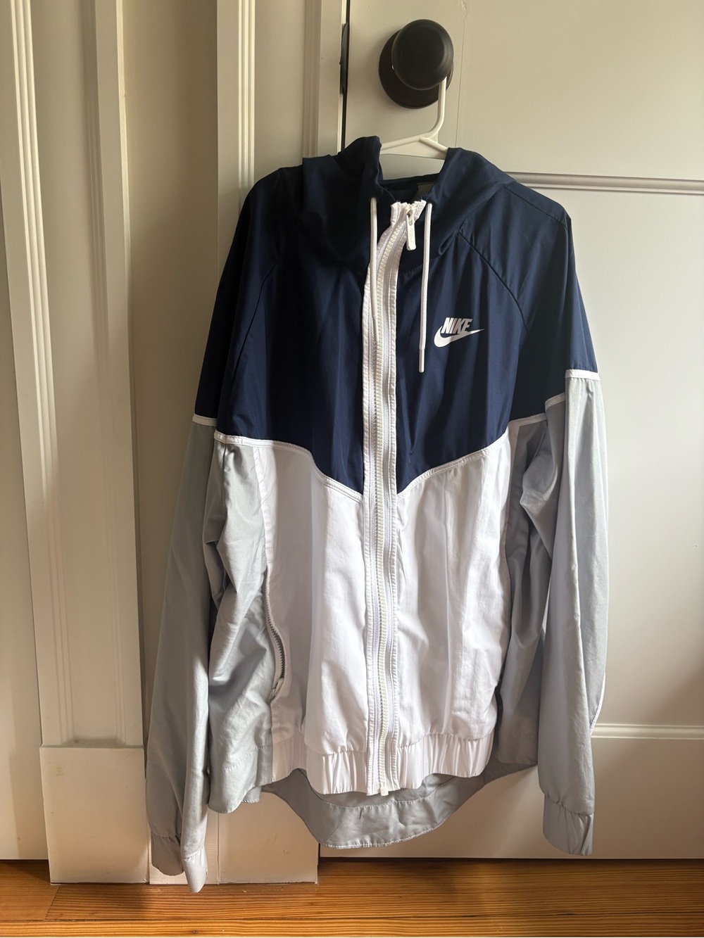 Nike Navy & White Zip-Up Jacket